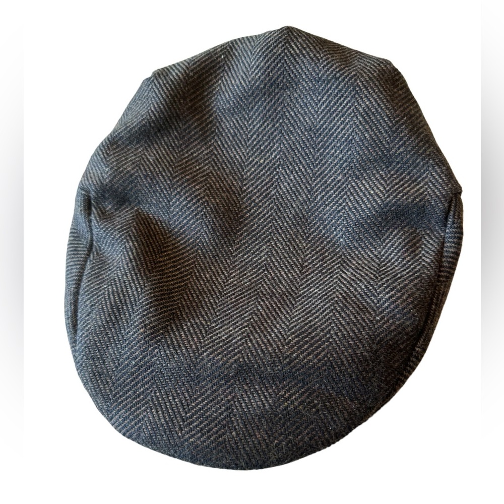 Vintage High End Gray Tweed Pattern Wool SCALA Men’s S Cabby Hat Rare